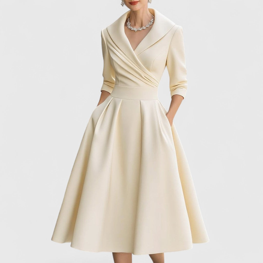 Teresa | Abito midi dal taglio elegante e dalla silhouette valorizzante