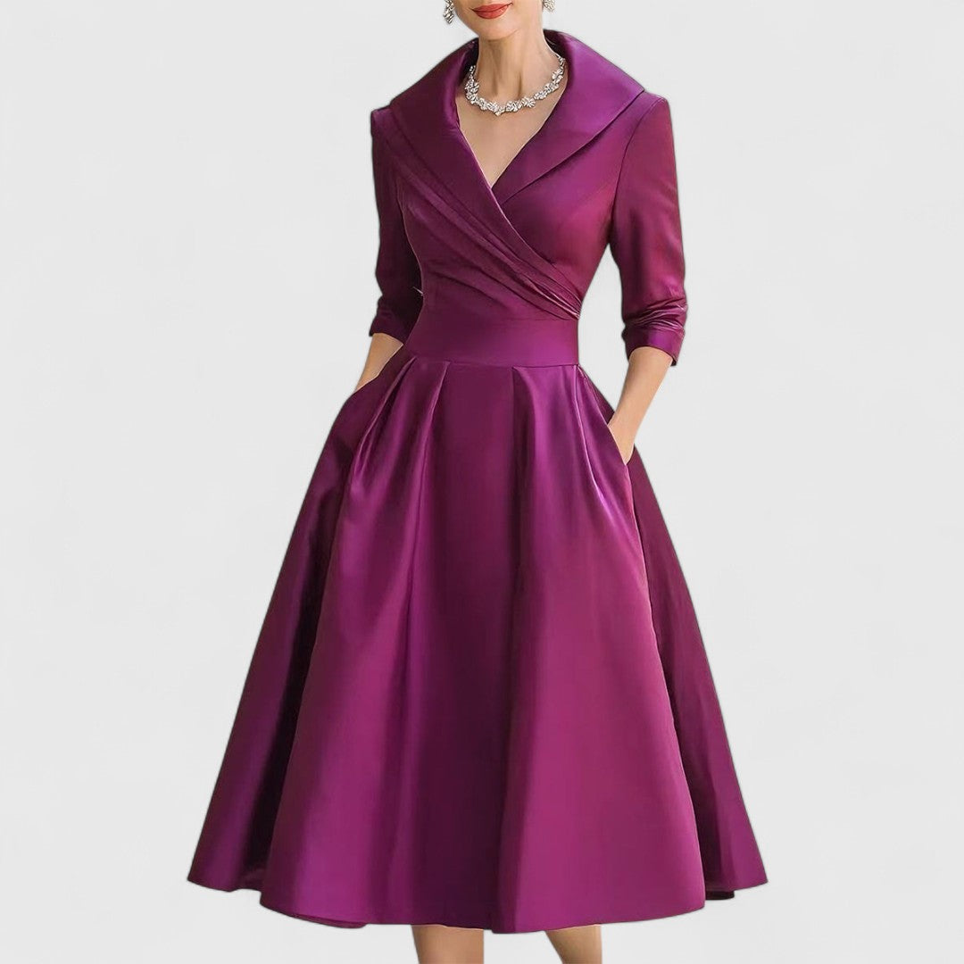 Teresa | Abito midi dal taglio elegante e dalla silhouette valorizzante