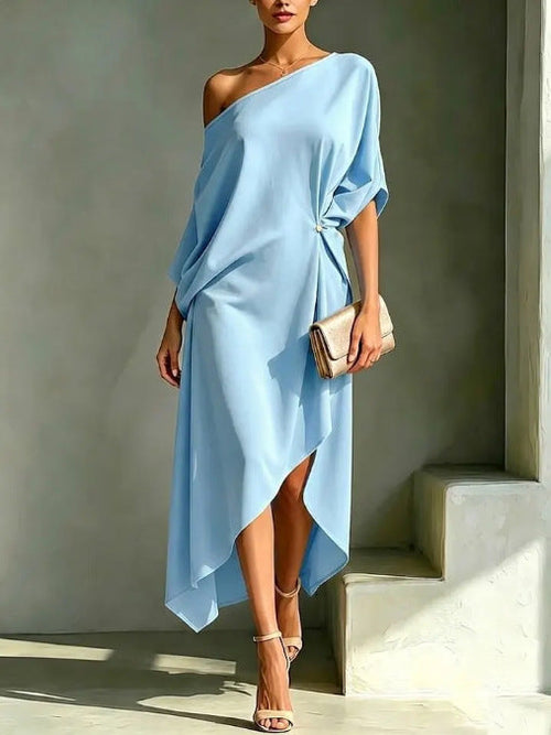 Camila – Elegante abito asimmetrico