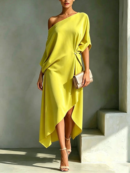 Camila – Elegante abito asimmetrico