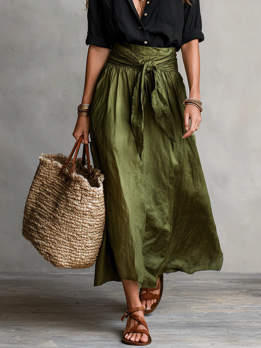 River | Elegante completo midi a due pezzi