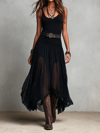 Odette | Elegante abito lungo in tulle