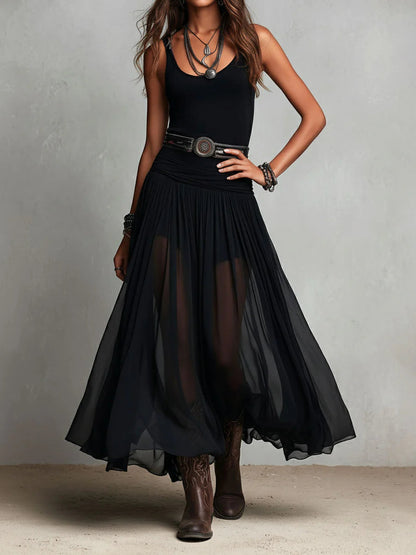 Odette | Elegante abito lungo in tulle