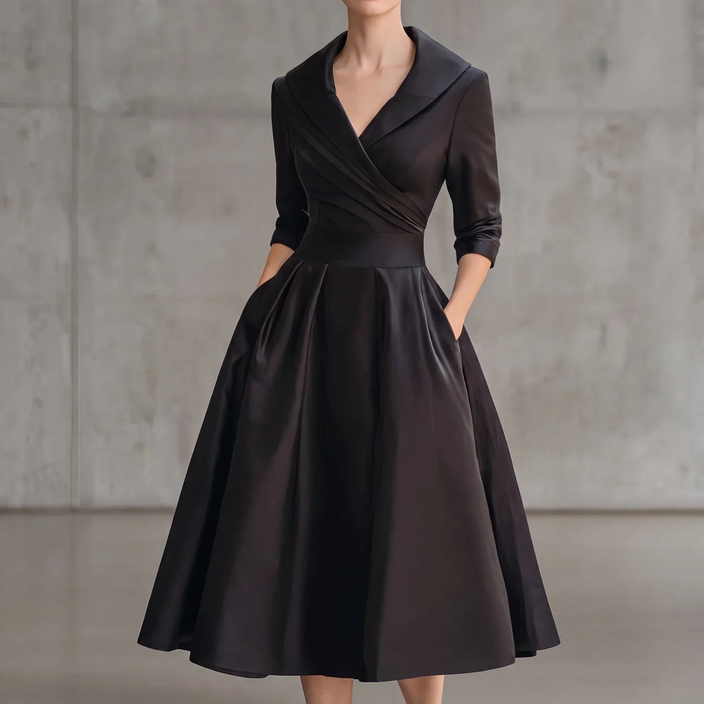 Teresa | Abito midi dal taglio elegante e dalla silhouette valorizzante